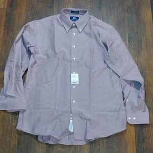 Stafford Shirt, Color- Purple, Size- 16.5